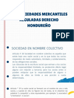 TEMA 5. Las Sociedades Mercantiles Regul Derecho Hondureño.