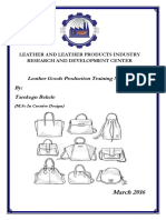 Leather Goods Production Training Manual-AASTU