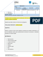 M 3. Tarea Proyecto Horno Solar