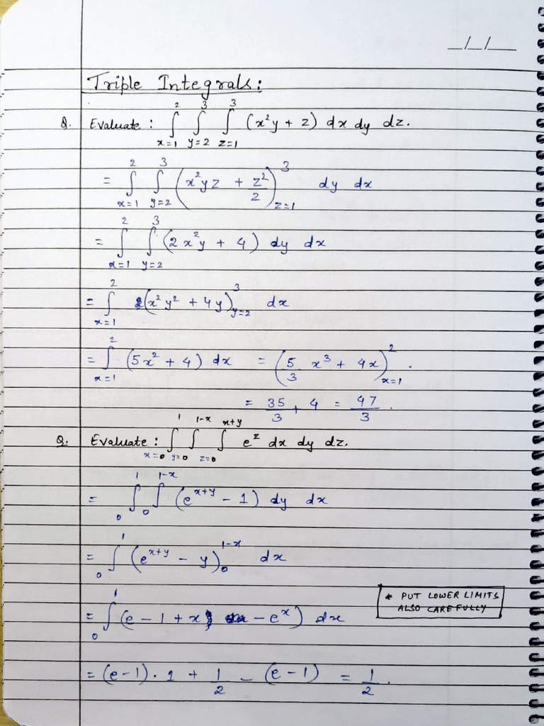 Triple integral pdf