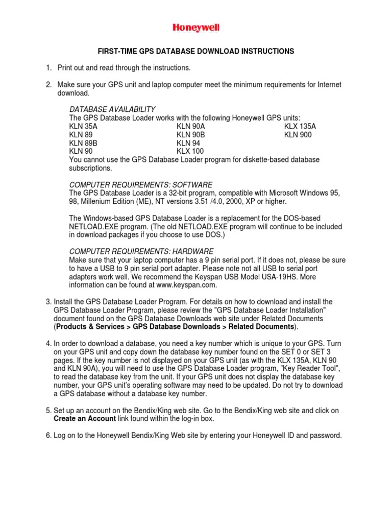 GPS Database Loader Setup Guide | PDF | Microsoft Windows | Software ...