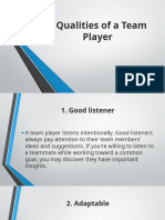 6 Qualities of A Team Player