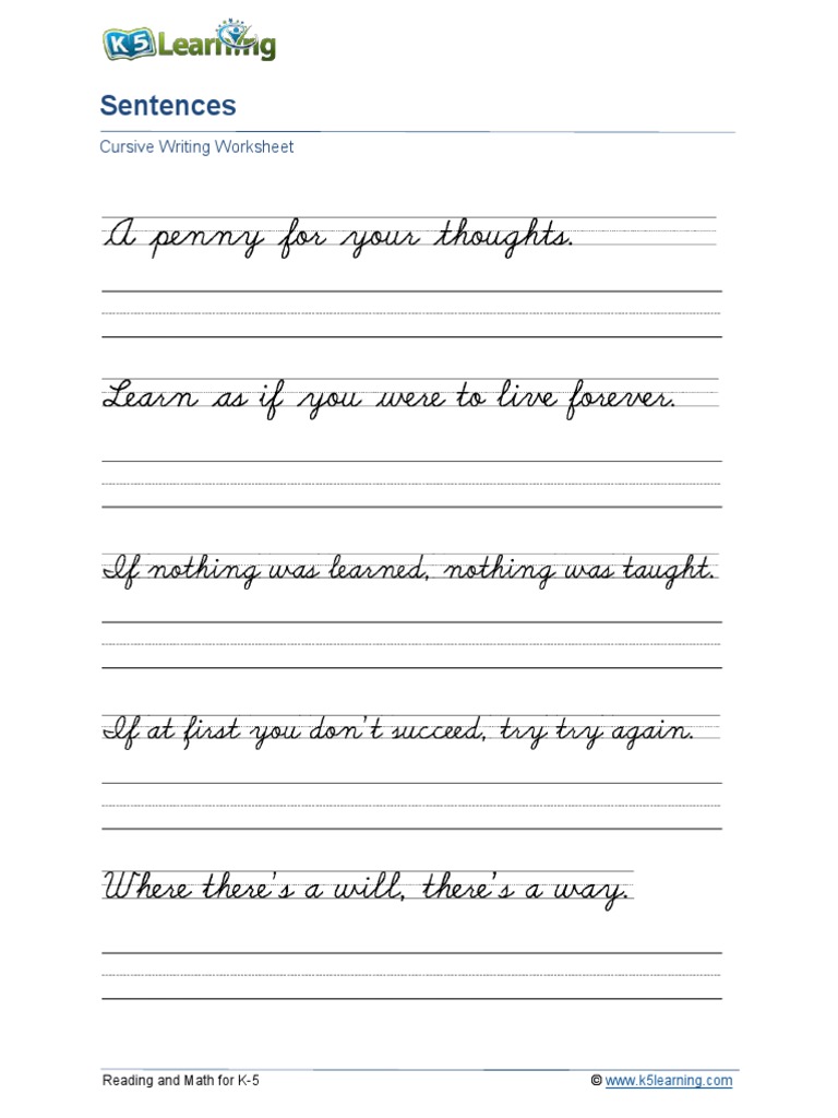 cursive writing | PDF