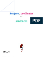 Subjects Predicates 1