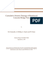 Cumulative Seismic Damage of Reinforced Concrete Bridge Piers 97-0006