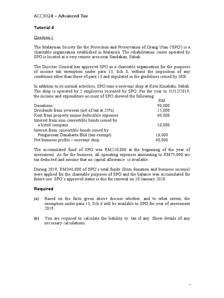 Advanced Taxation Issues in Malaysia | PDF | Expense | Taxes