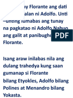 Nalipat Kay Florante Ang Dati Ay Karangalan Ni Adolfo