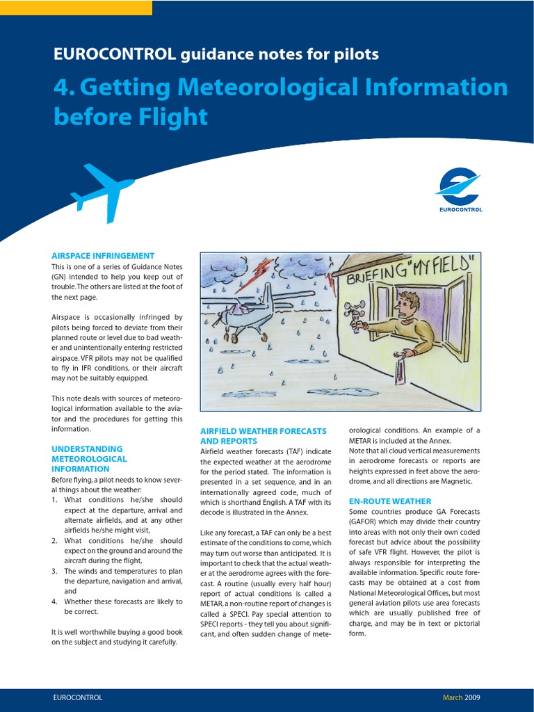 Getting Meteorological Information Before Flight: EUROCONTROL Guidance ...