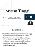 Sistem Tinggi and Perataan Bowditch Untu