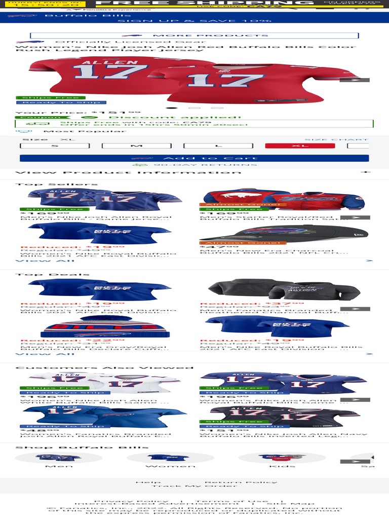 josh allen jersey color rush