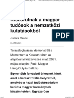 Kiszorulnak A Magyar Tudósok A Nemzetközi Kutatásokból - Magyar Hang - A Túlélő Magazin