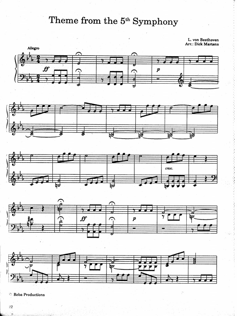 The 5th Symphony - Beethoven | PDF