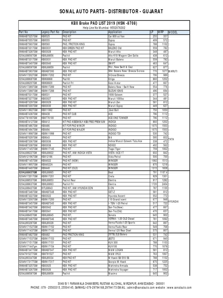 kbx-pgw-price-list-2019-pdf-vehicles-cars-of-japan
