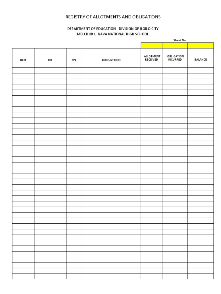 Registry of Allotments at Melchor L. Nava | PDF