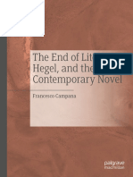 Francesco Campana The End of Literature Hegel and The Contemporary Novel Theoryreader