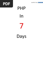Download Learn PHP in 7 Days by rag33 SN65443625 doc pdf