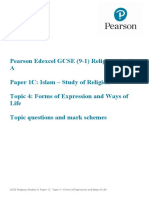 A Topic Questions Paper 1 Islam Topic 4 Forms of Expression