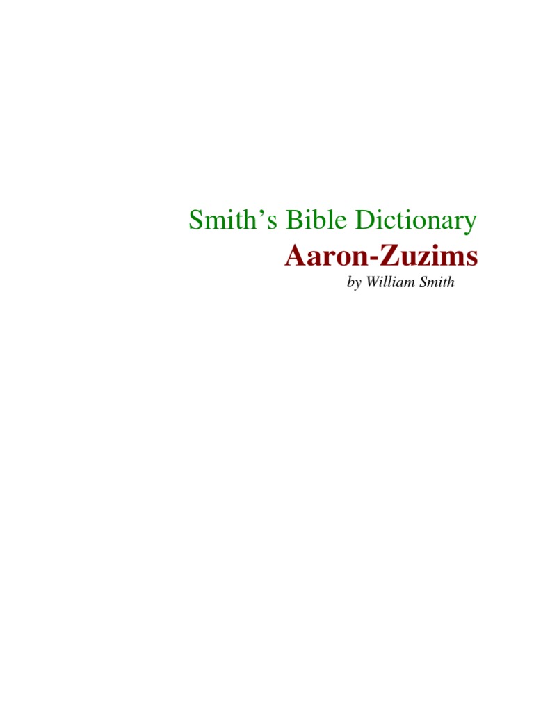 Smiths Bible Dictionary | PDF | Abraham | Sarah