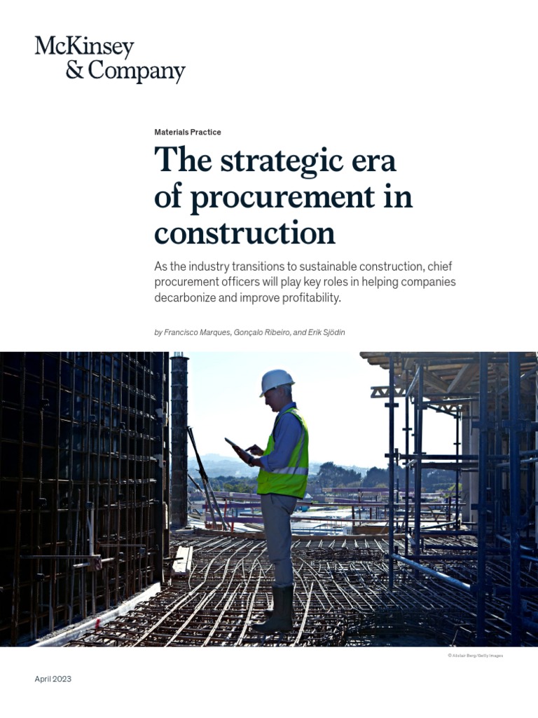 Procurement's Role in Sustainable Construction | PDF | Procurement ...