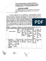 Extension of Dates For ISM and Eligibility