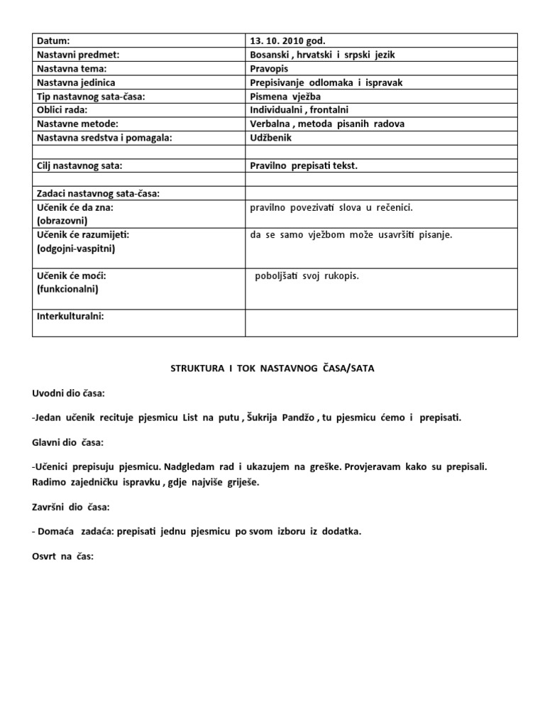 27 Prepisivanje Odlomaka I Ispravak Pdf