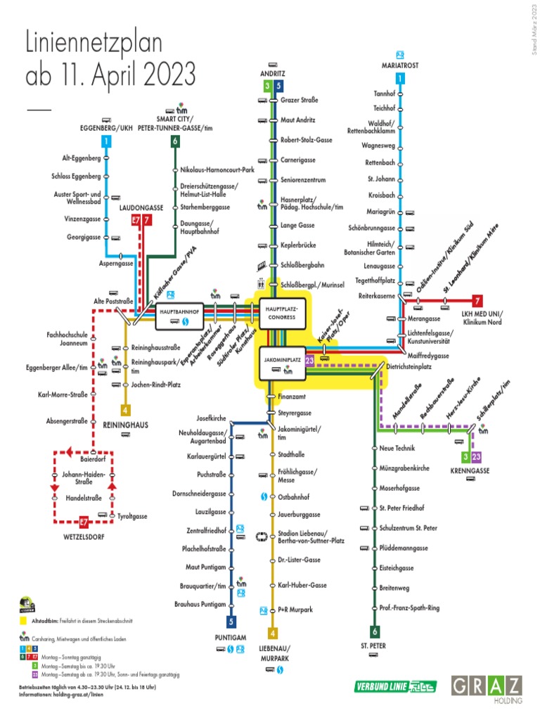 Netzplan Graz Linien Ab 11.4.2023 | PDF