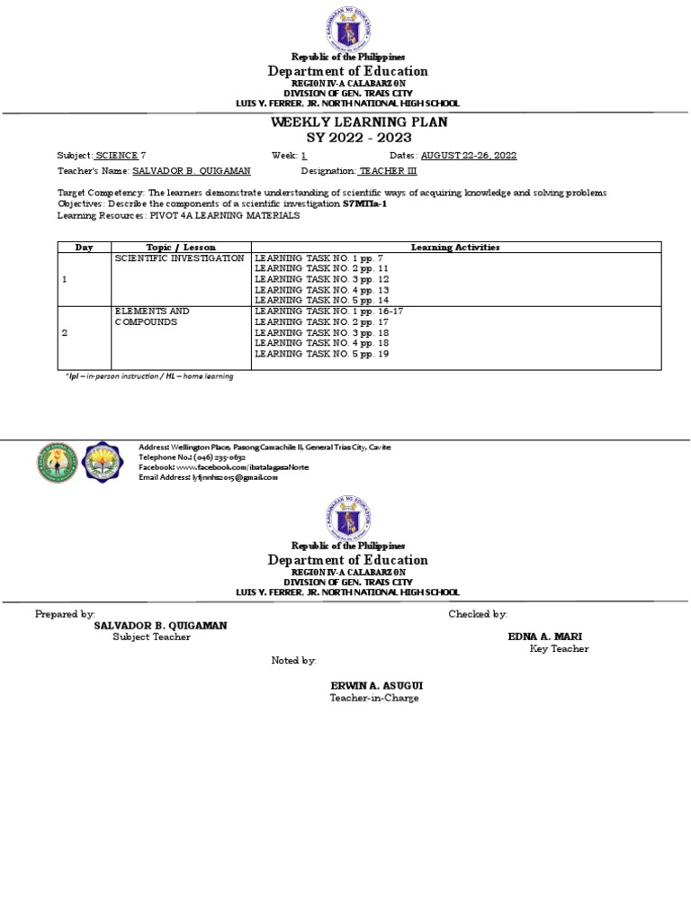 Week 1 And 2 Pdf Learning Cognition