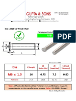 ISO 13918 CD Weld Stud B4E2106016 SS 304