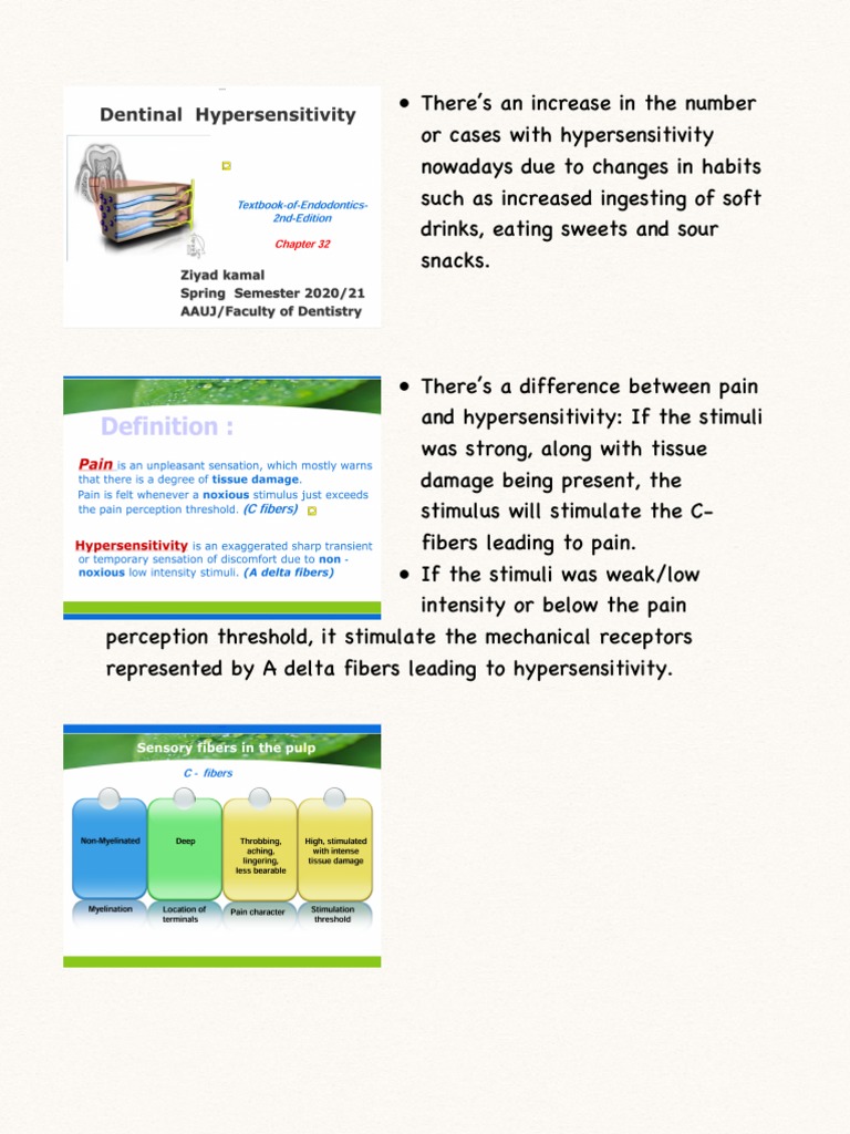 Dentinal Hypersensitivity Y5L12 Ayman PDF