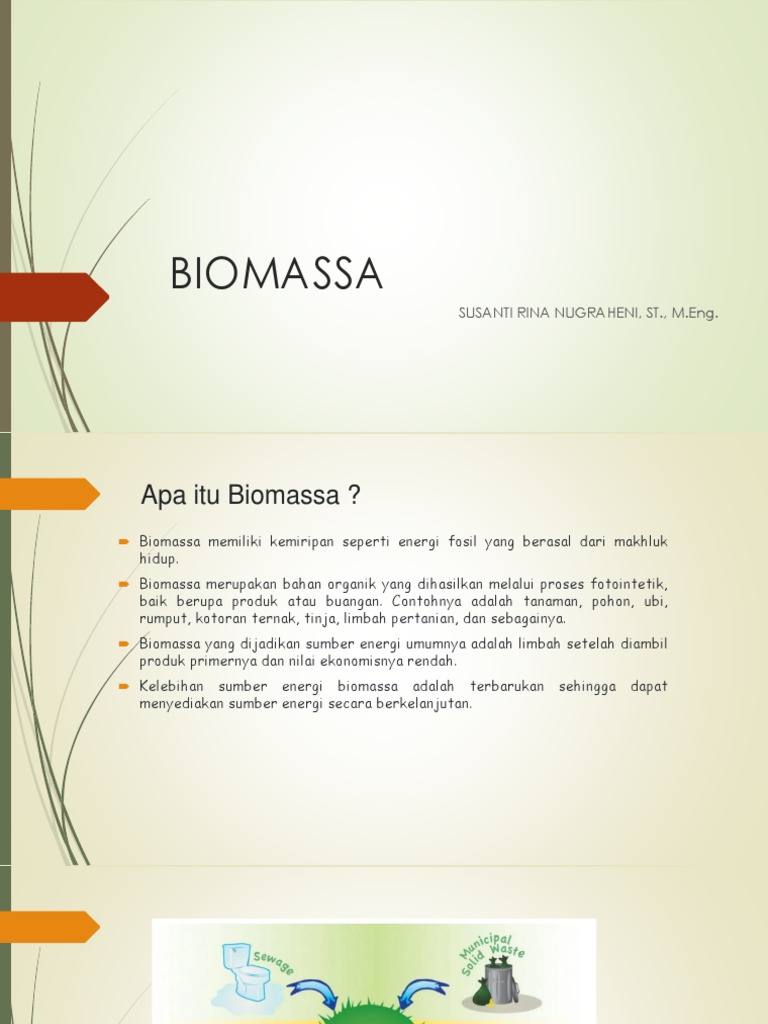 Pengertian dan Manfaat Biomassa | PDF