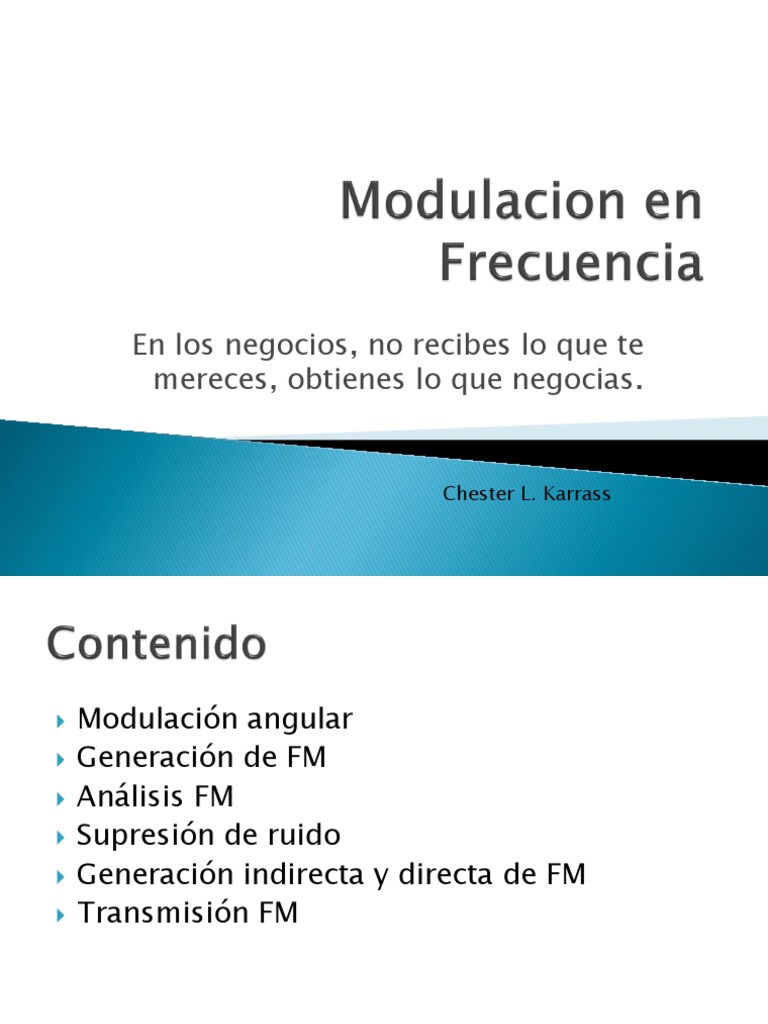 FRecuencia Modulada | PDF | Modulación de frecuencia | Modulación