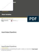 Ch.3.3 State Variables Input-Output Equations