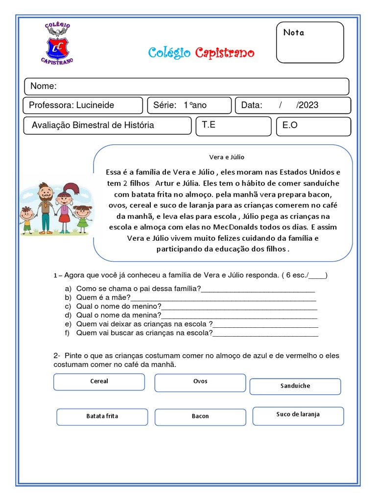 História 1º Ano | PDF