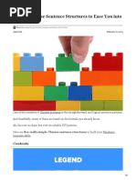 Chinese Sentence Structures