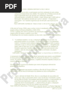 QUESTOES DA UFRJ E ENEM - 1ª REPUBLICA E ERA VARGAS