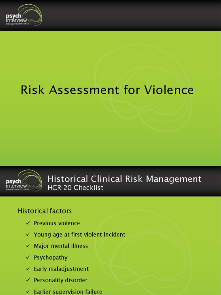 PS - Risk - Assessment - in - Schizophrenia | PDF