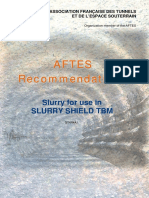 AFTES - Slurry For Use in Slurry Shield TBM