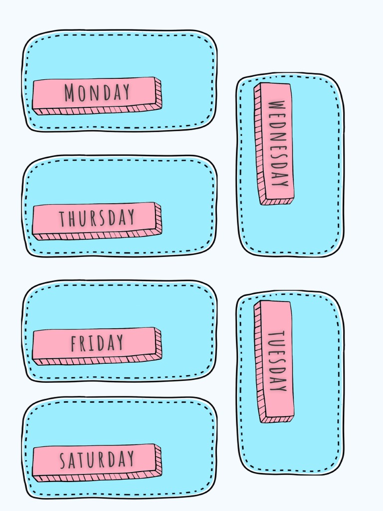 Blue Yellow Modern Weekly Schedule Planner | PDF