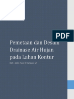 Pemetaan Dan Desain Drainase Air Hujan Di Lahan Kontur