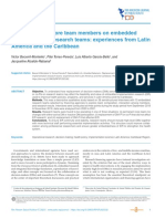 Replacement of Core Team Members On Embedded Implementation Research Teams: Experiences From Latin America and The Caribbean