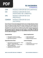 Download Sensor de Gas CO CH4 LPG C2H5OH by Fix Ingeniera SN65446699 doc pdf