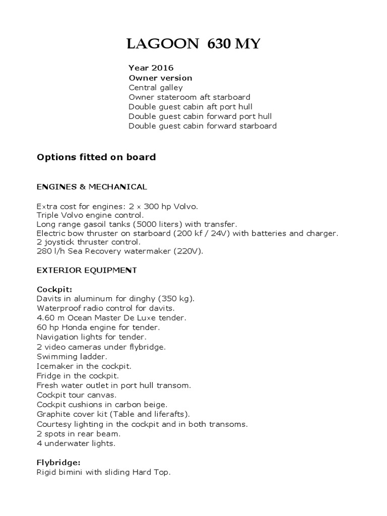 Options lagoon 630 my pdf