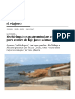 10 Chiringuitos Gastrono?micos Espan?oles para Comer de Lujo Junto Al Mar - El Viajero - EL PAI?S