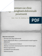 Prezentare Caz 5 - Plagă Abdominală Penetrantă