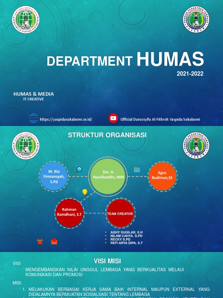 Visi dan Misi Divisi Humas Yaspida | PDF | Bisnis