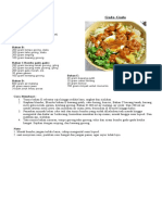 RESEP UKK (Ujian Kompetensi Keahlian) Paket 2 Masakan Indonesia