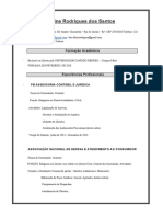 Curriculum Alline Rodrigues Dos Santos Atualizado 2022