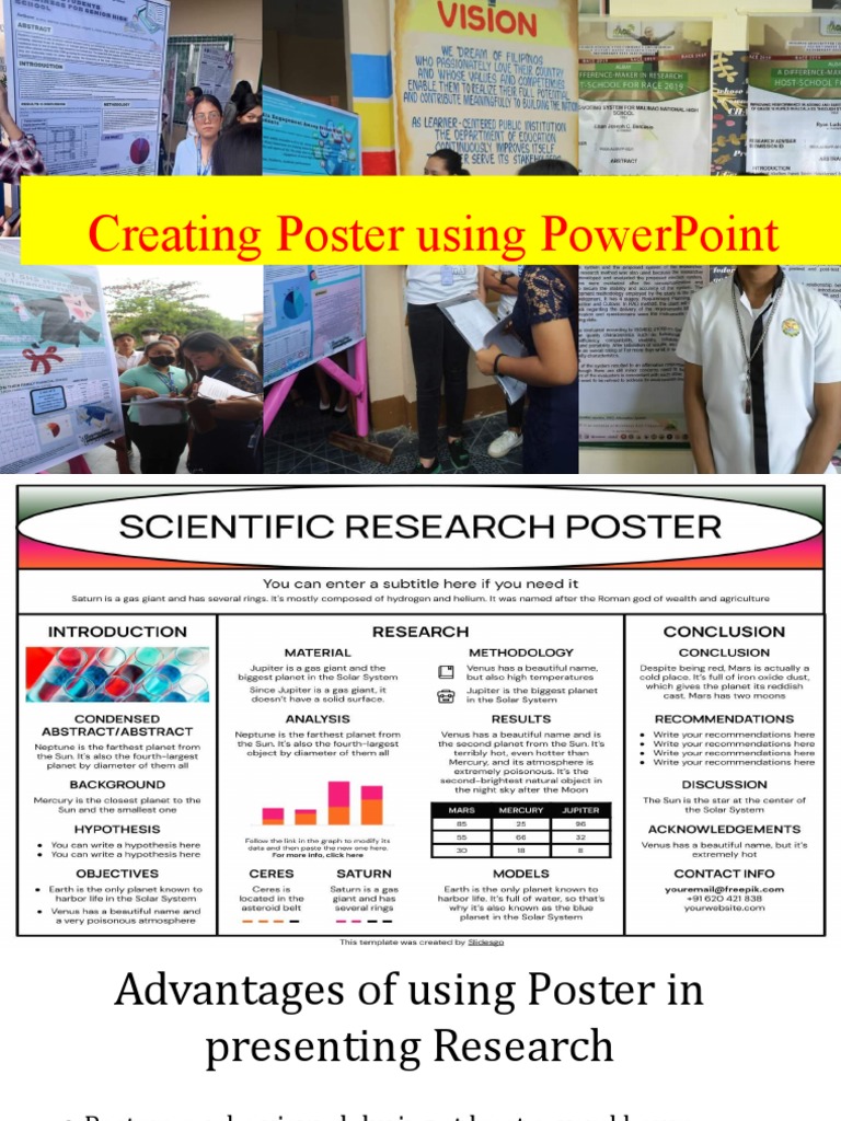 Creating Poster Using PowerPoint | PDF