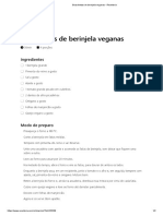 Bruschettas de Berinjela Veganas - Receiteria