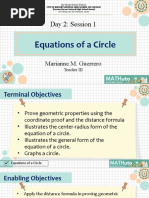 Equations of A Circle